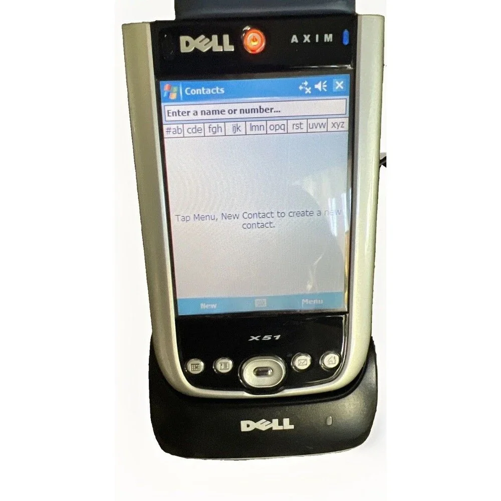 Dell Axim X51/X51v PDA With Cradle, Case and Charger -Socket Scanner